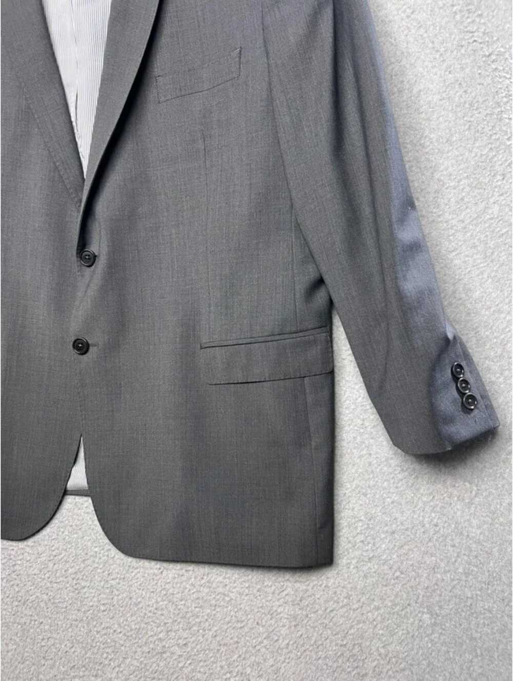 Brooks Brothers Explorer Madison Fit Blazer Suit Jacket 50R Gray Wool Stretch